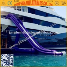 Yacht Slide Inflatables Water Games/Customized inflatable slides for yacht/cruiser,High water slide on sea