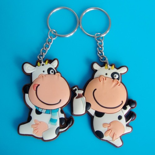 PVC Key Ring with Cartoon Design