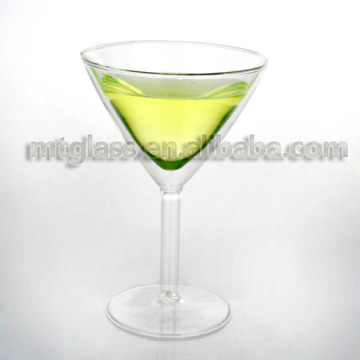 martini glass double wall martini glass