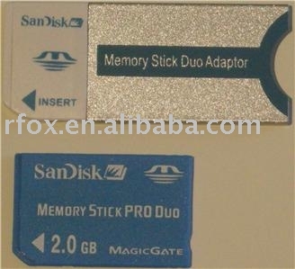 Memory stick pro duo 2GB with Pro adaptor