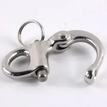 52mm Stainless Steel Fixed Snap Shackle with Swivel Eye