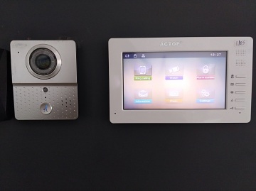 Multiple apartment building enter video door phone
