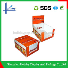 Supermarket cardboard counter display for cell phone charger