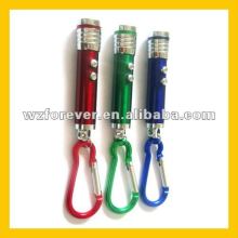 3 in 1 LED Flashlight Laser Keychain