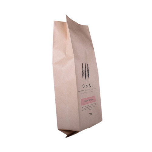 Bolsa de papel Kraft laminada de 2 lb para café asado