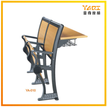 School furniture used college lecture training room folding chair and desk