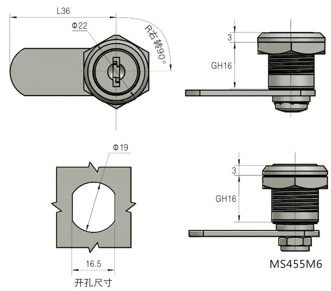 Combination Lock Cam Lock Combination Lock Cam Lock