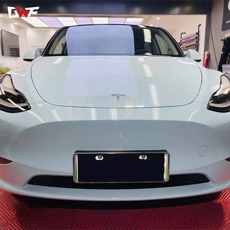 Envoltura de vinilo metálico azul brillo