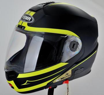 YM-923 double visors flip-up motorcycle helmet with blueteeth