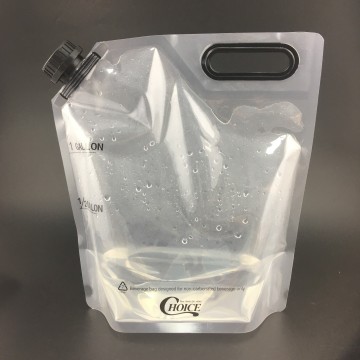 투명한 1 갤런 휴대용 물 플라스틱 용기