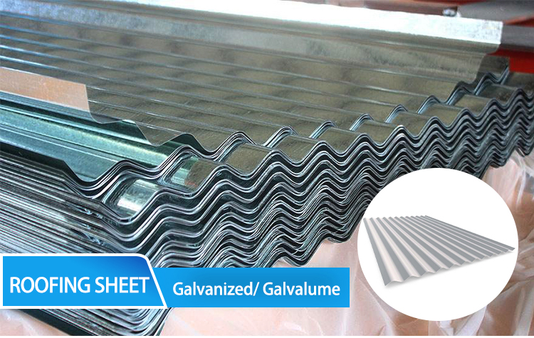 GI DX52D Zinc Coated Galvanized Corrugated Sheet Z100 GI Roof Sheet