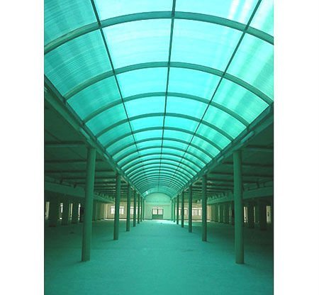 Fiberglass roof panels for car parking and swimming pool