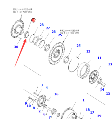 D375A-5 Collar 195-27-34171