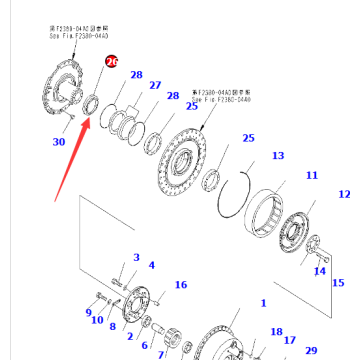 D65PX-15 칼라 14X-27-11751