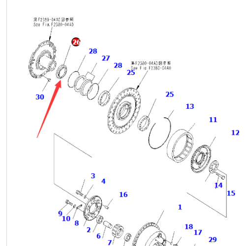 D65PX-15 Kragen 14x-27-11751