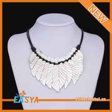 Large Costume Jewelry Necklace Big Leaves Necklace
