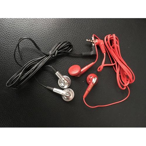 Silver Spray Painted Red Lettering Aviation Headphones