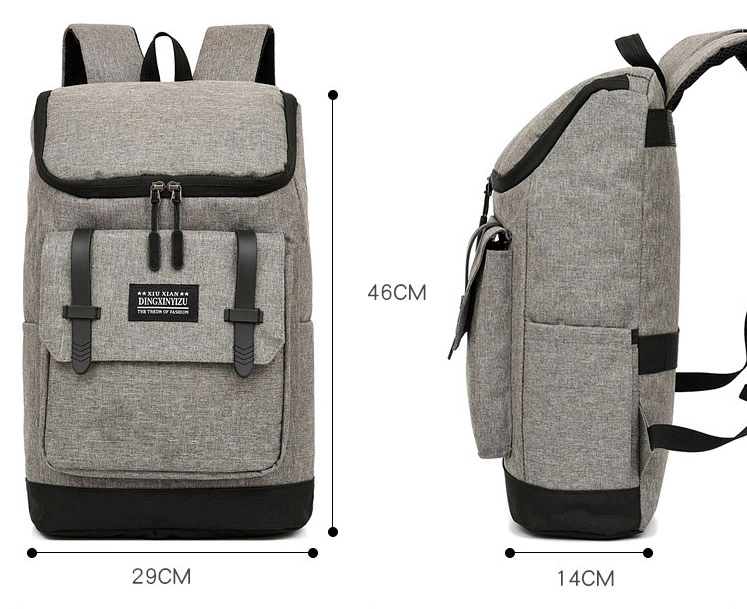 Simple Men Travel Back Pack 15.6 Inch Collage Laptop Backpack School Bag