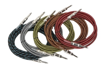 Braided Guitar Lead with Oxygen-Free Copper Conductor and Shielding