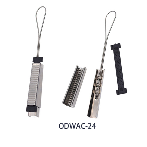 ODWAC Series FTTH CABLE CABLE CABLE SUSCENSION CLAMP สแตนเลสลวดแรงดึงแรงดึง