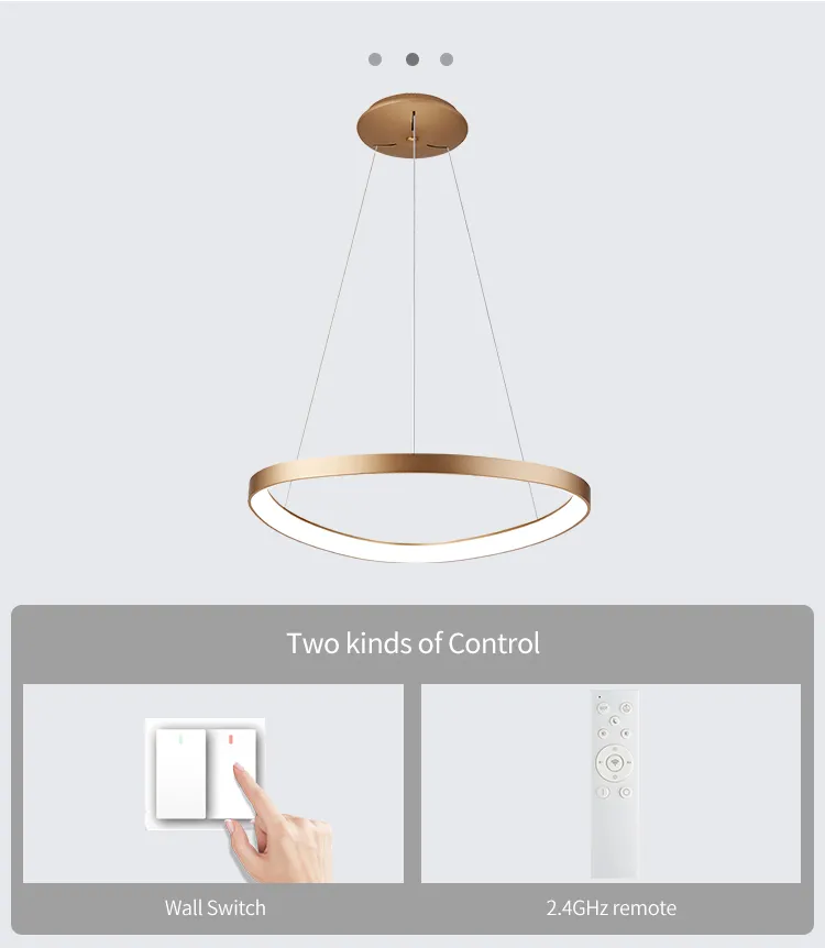 Modern European LED Pendant Light - Stylish Acrylic Chandelier