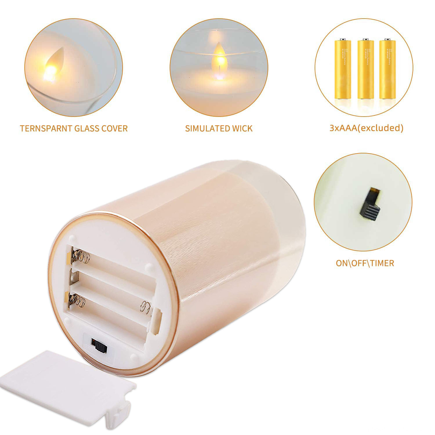 Electric Flameless Candle Light Electric Flameless Candle Light