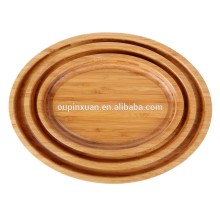 Thick Bamboo Oval Tray