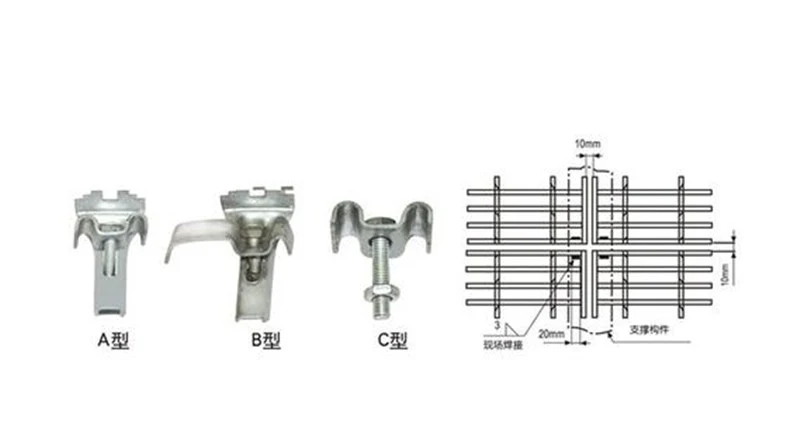 Hot DIP Galvanized Steel Grating with Fixed Grating Clips