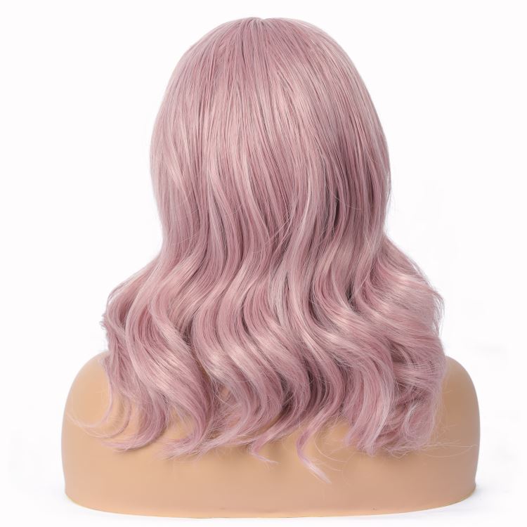 Synthetic closure hair wig Vendor pink,black,Synthetic mono top wig,Synthetic wigs heat resistant fib Wholesale