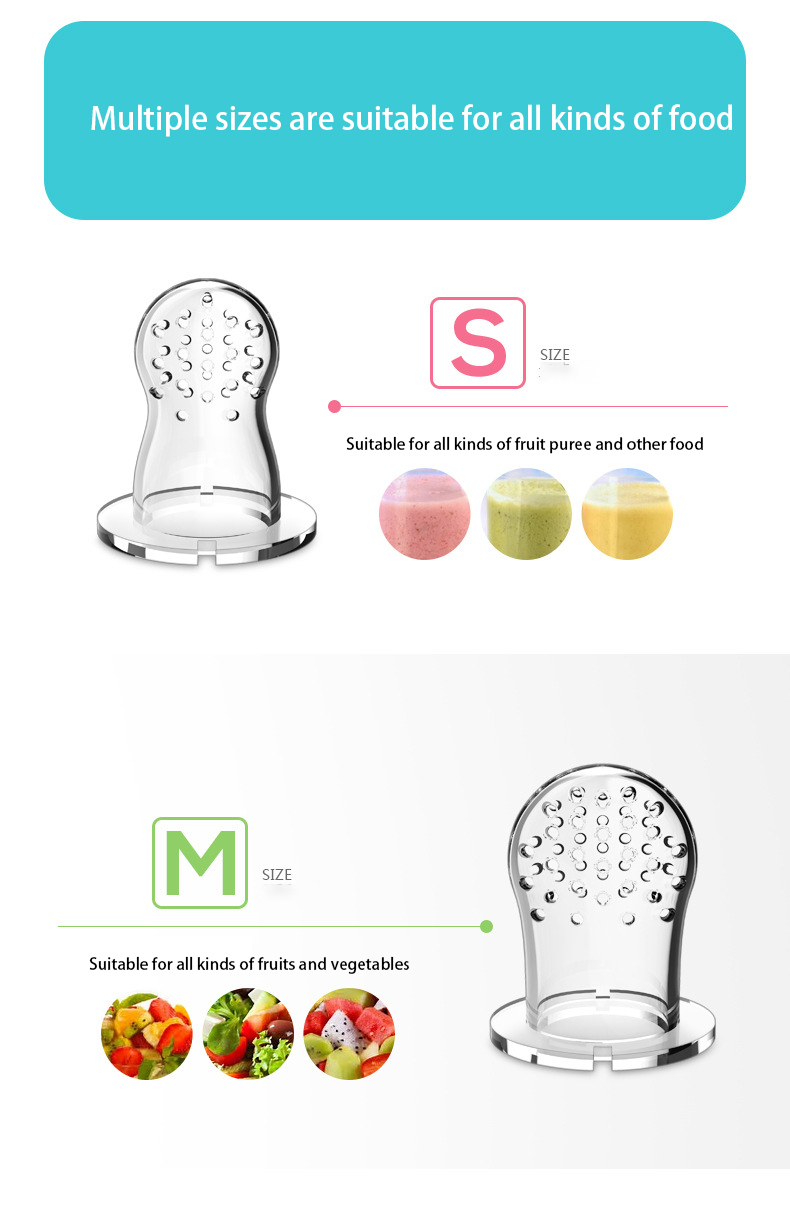 Safe BPA Free Infant Nibbler Feeder Mesh Bag Soft Fruit Milk Pacifier Oem Feeding Fresh Food Silicone Baby Nipple