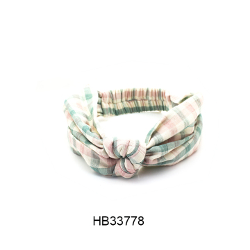 printed elastic twisted headbands for women