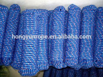 Hot sale Blue PP braided rope, Polypropylene braided rope