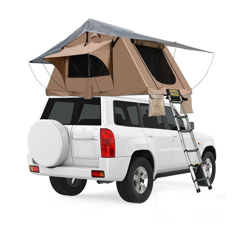 Top namiot na dachu samochodu na świeżym powietrzu do rodzinnego biwakowania