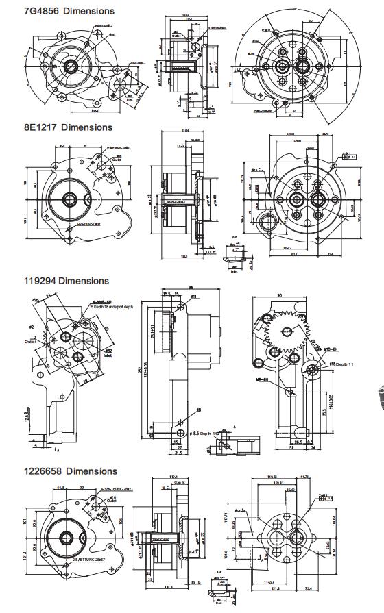 Cat pumps Dimensions-6