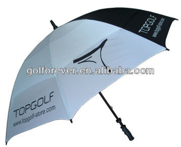 golf umbrella with two folds design