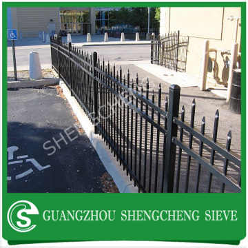 Wrought iron building fence metal security railing metal railing fence