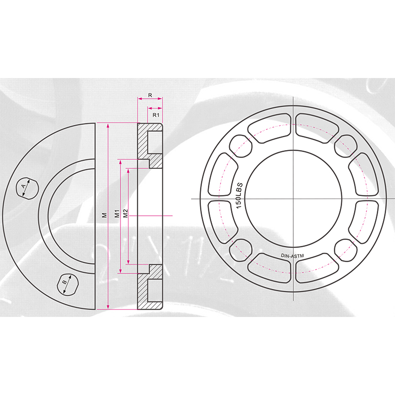 ASTM SCH80 CPVC Van Stone Flange رمادي داكن