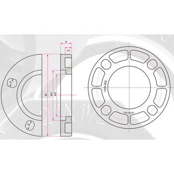 ASTM SCH80 CPVC Van Stone Flange Kelabu Gelap