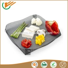 Free sample FDA SGS Reusable high Temperature resistance washable non stick teflon coated BBQ baking cooking mesh