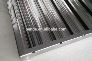 European style grease baffle filter/kitchen chimney baffle filters/aluminum mesh grease filter
