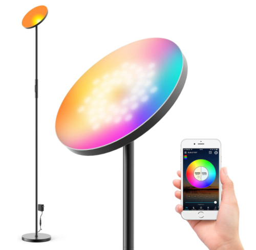 chambre décoration coin wifi smart led lampadaire