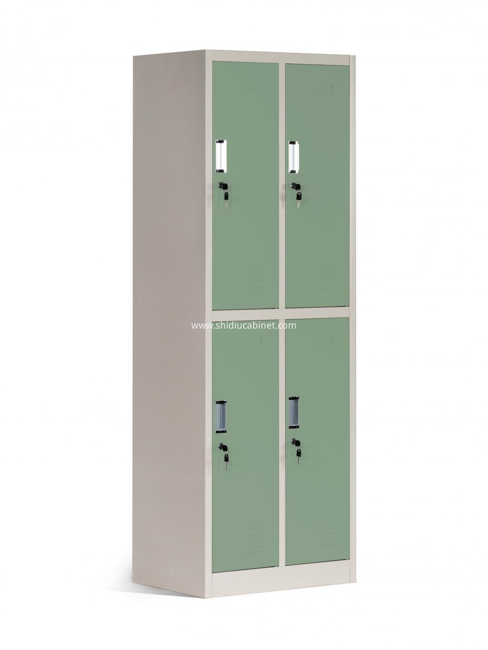 2 tier 2 wide metal lockers