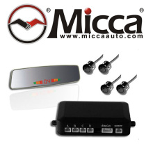 PS315 REARVIEW MIRROR LED DISPLAY CAR REVERSE BACKUP PARKING RADAR SYSTEM 4 SENSORS