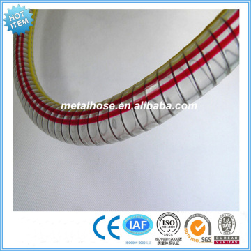 Flexible pvc spiral steel wire hose