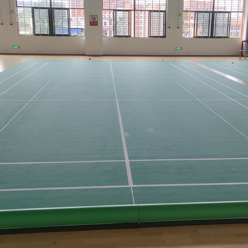 Alfombrilla sintética verde para suelo de pista de bádminton