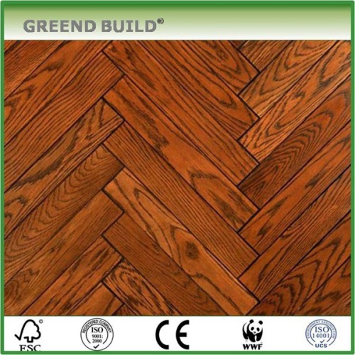 Solid wood herringbone Oak flooring