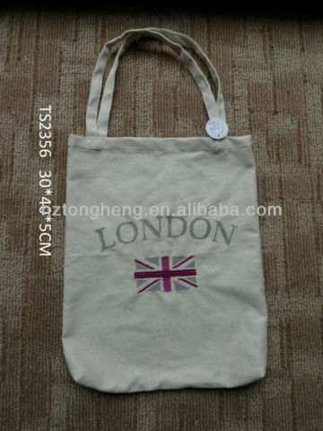 high quality embroidery canvas tote bags wholesale