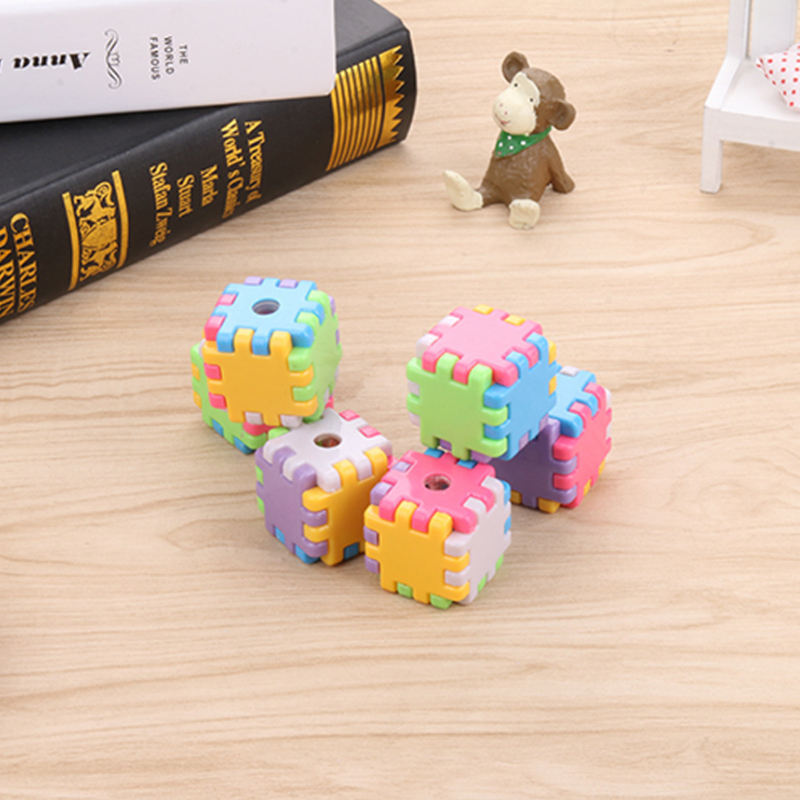 Sacapuntas de lápiz de bloque de construcción de estudiantes vendidos Hot Selling Student Building Block Pencil Sharpener