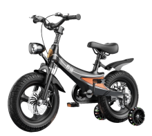 Cool children's bicycle with auxiliary wheels