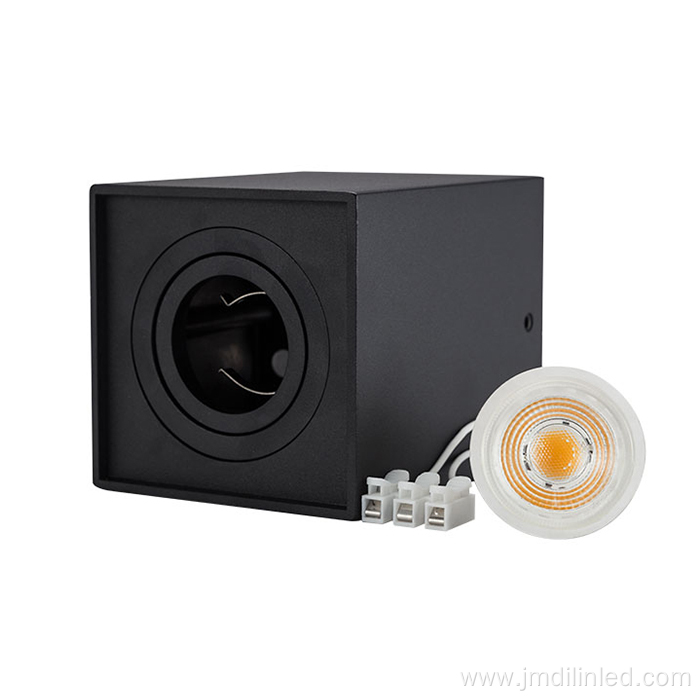 Square adjustable ceiling light recessed movable downlight